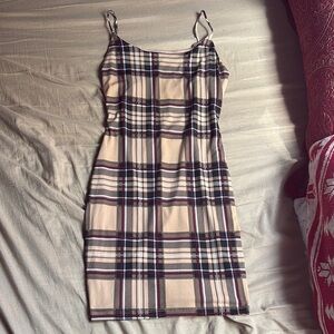 Fashion Nova Plaid Spaghetti Strap Dress
